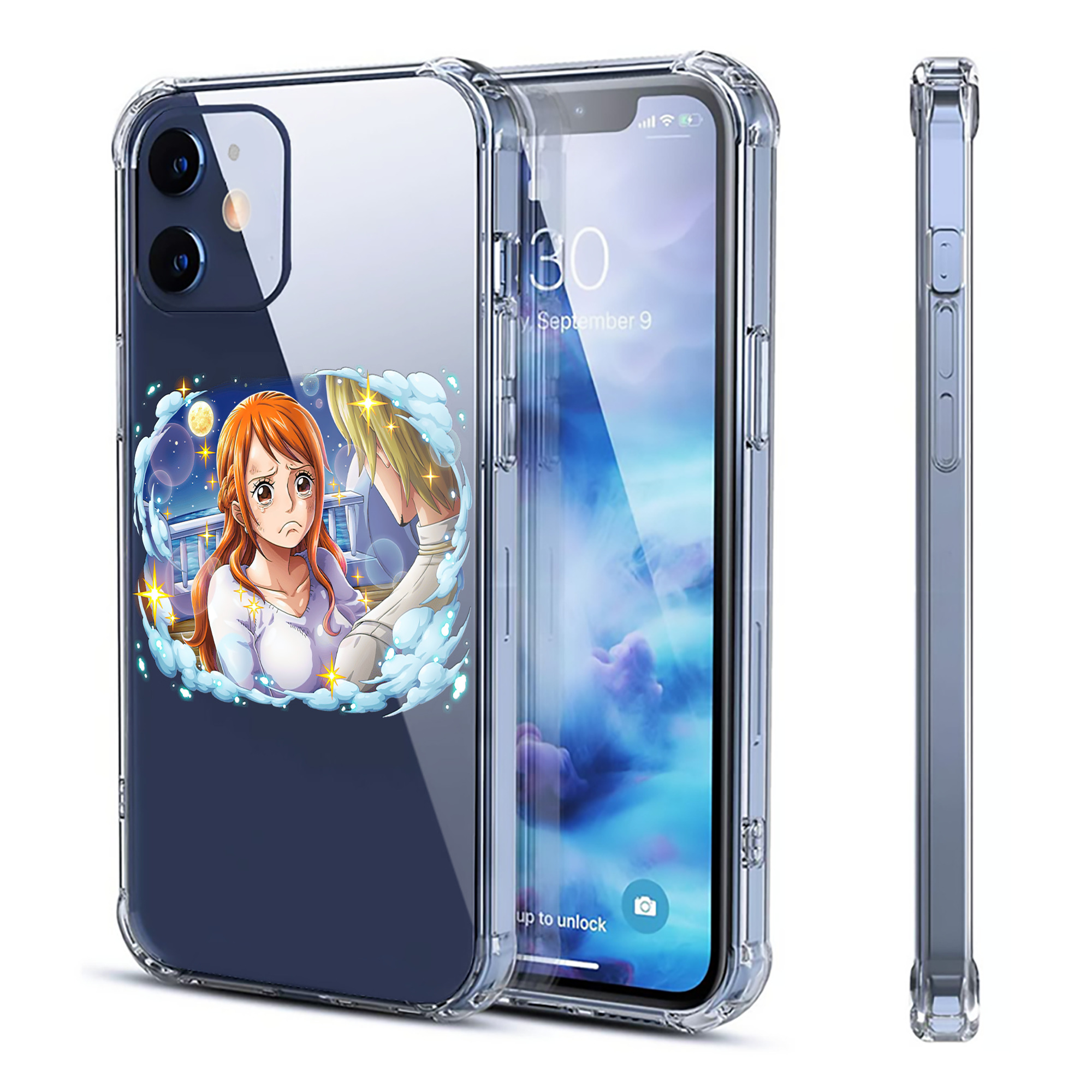 （画像用） ワンピース ナミ ONE PIECE Nami 【iPhone 12シリーズ対応】透明スマホケース（クリアソフトケース）